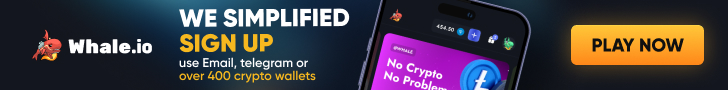 Whale.io — easy crypto casino sign up